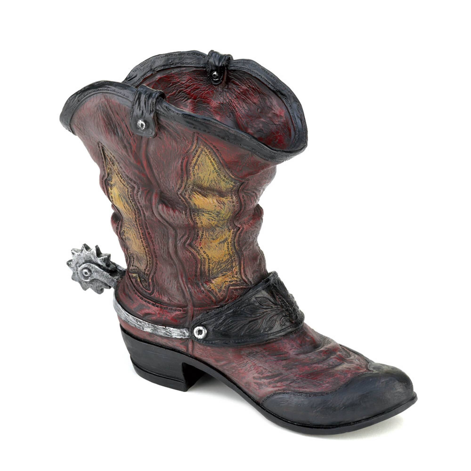 9'' Spurred Cowboy Boot Planter